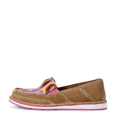 Ariat Cruiser Koyu Kahverengi / Pembe Loafer Ayakkabı Bayan (35152-607)